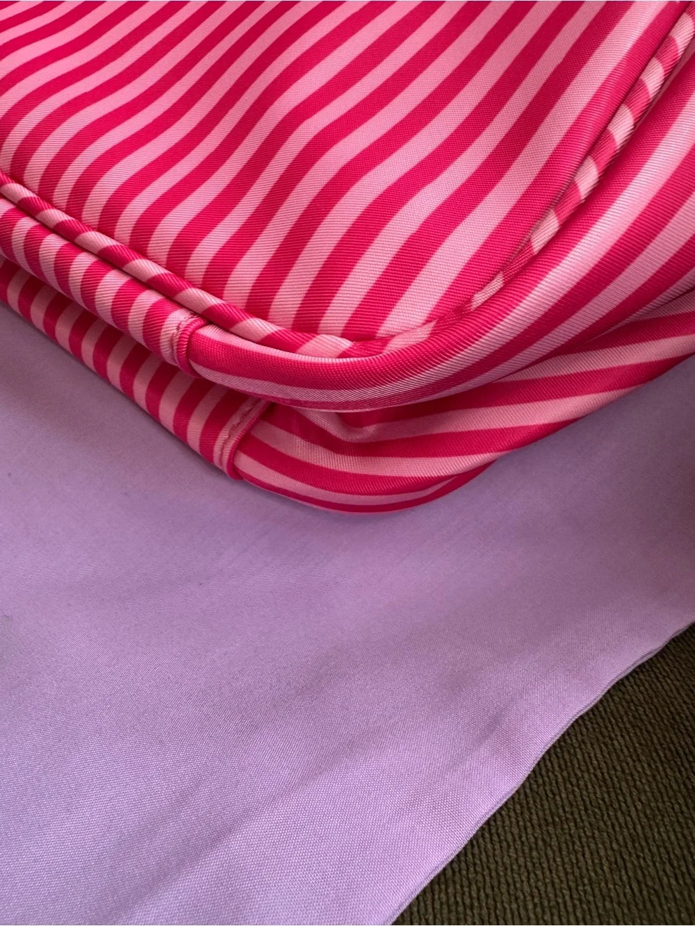 Stoney Clover Lane Pink Striped Cosmetic Case Eloise at the plaza